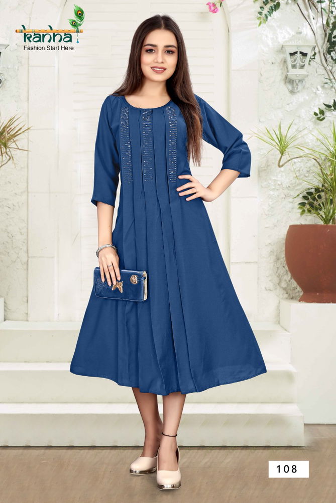 Kanha Kalyani New Designer Party Wear Heavy Chinon Designer Kurti Collection